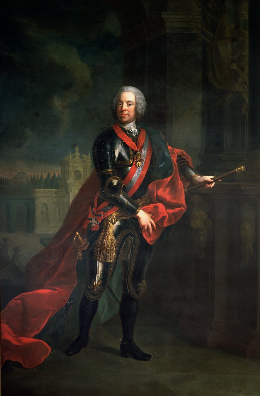 Conte Leopold Joseph von Daun (1705-66), Feldmaresciallo e Comandante in Capo austriaco durante la Guerra dei Sette Anni, che sconfigge Federico il Grande all