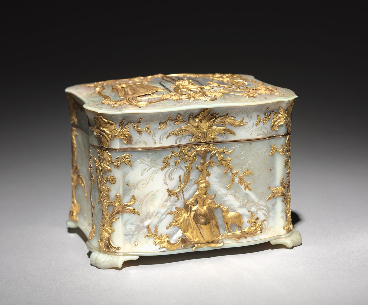 Scatola in Oro e Madreperla, c.1765 da Austrian School