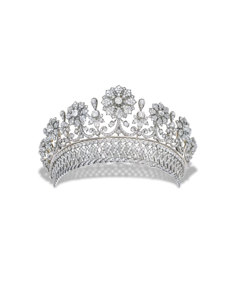 Tiara di diamanti antica di Kochert da Austrian School