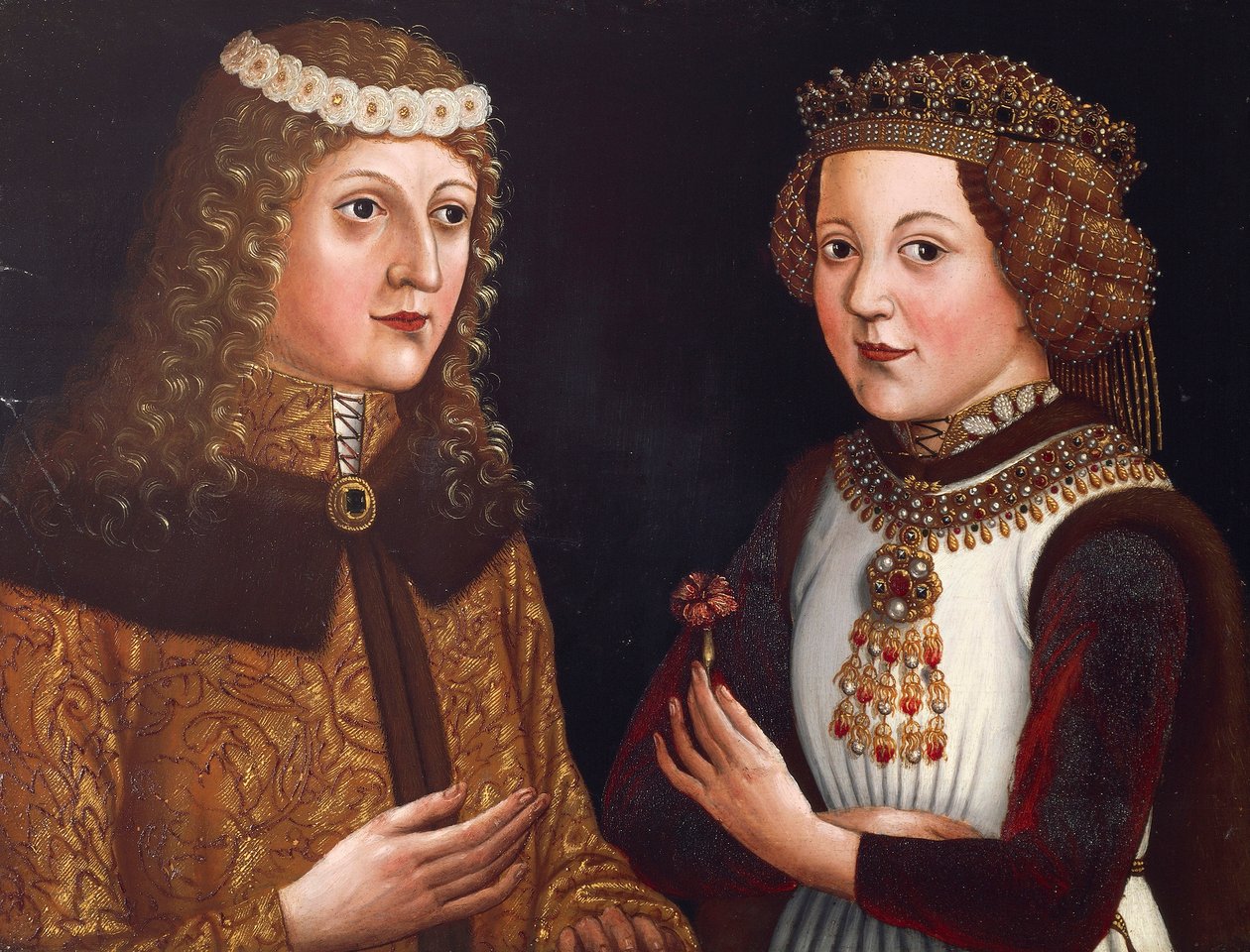 Ladislao Postumo Re di Boemia e Maddalena di Valois da Austrian School