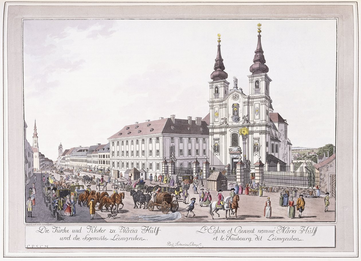 Chiesa Parrocchiale e Convento di Mariahilf a Leimggruben da Austrian School
