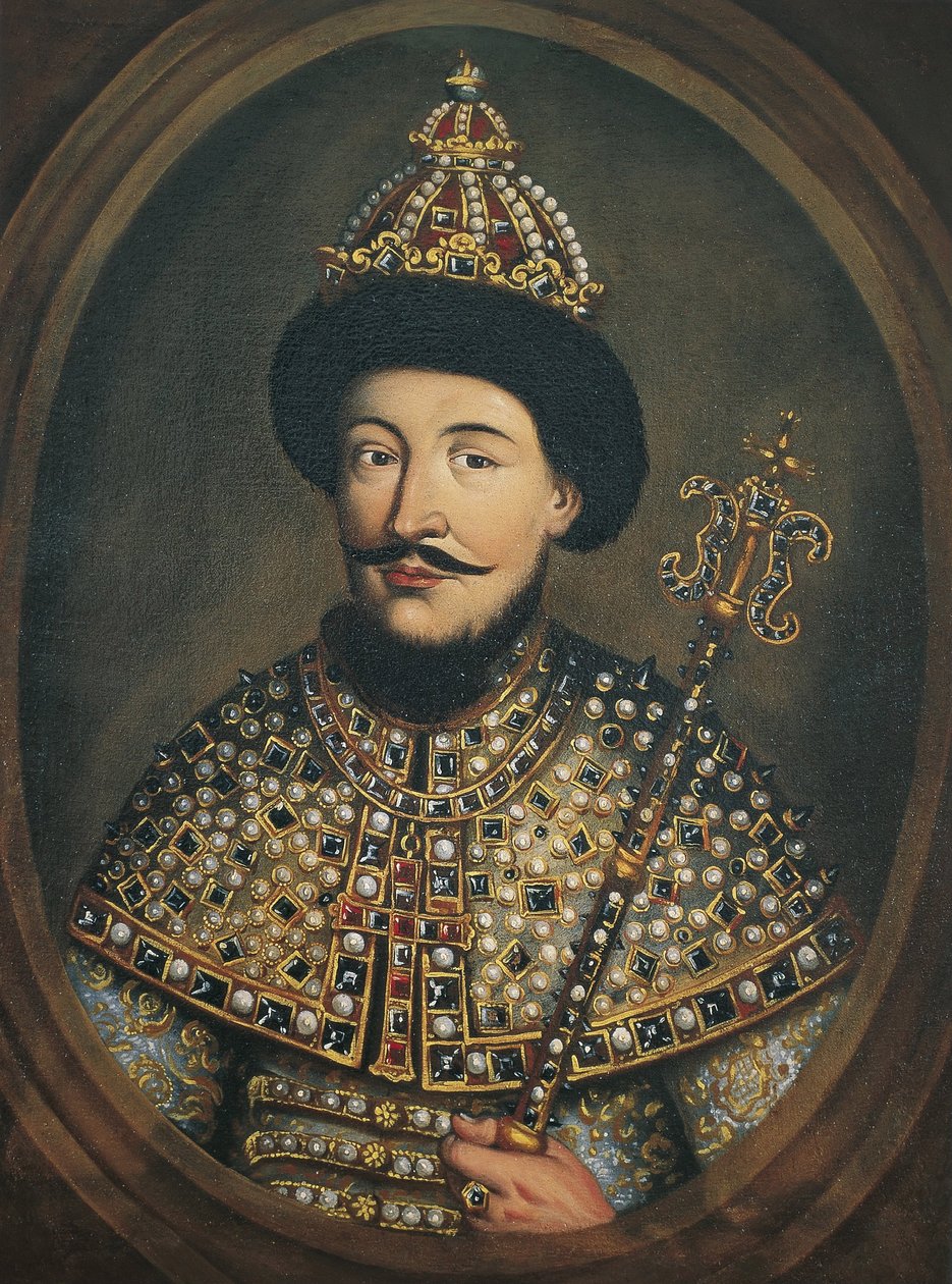 Ritratto dello zar Alessio I Michajlovič di Russia 1629-1676, 1670s da Austrian master