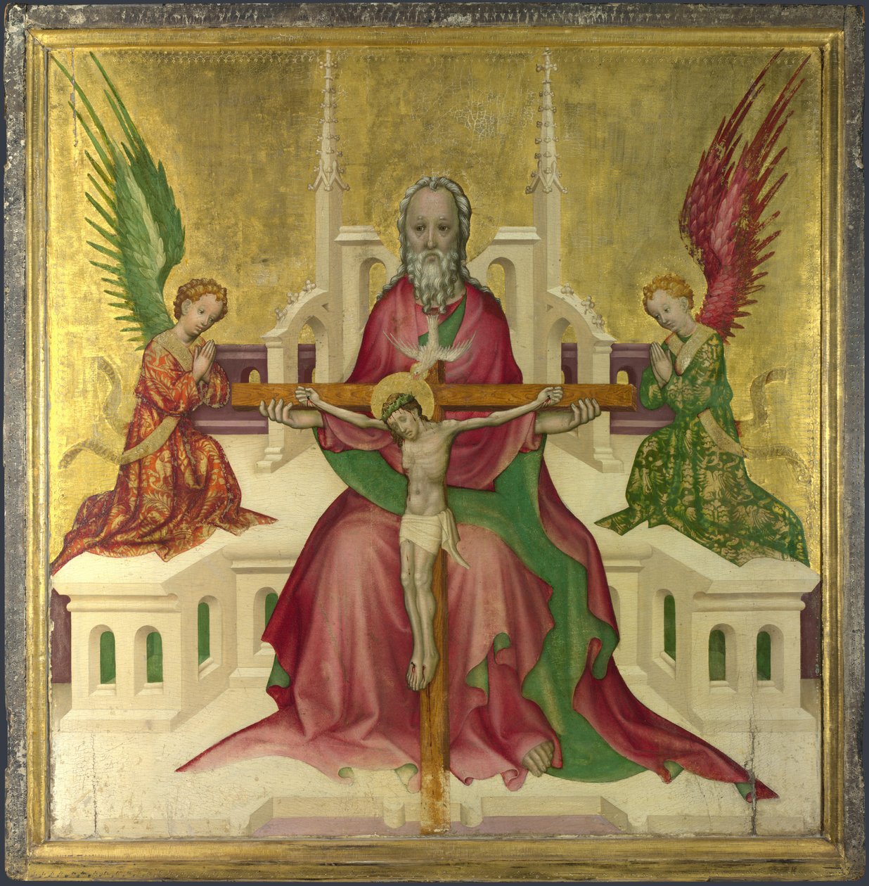 La Trinità con Cristo crocifisso, c.1410 da Austrian master