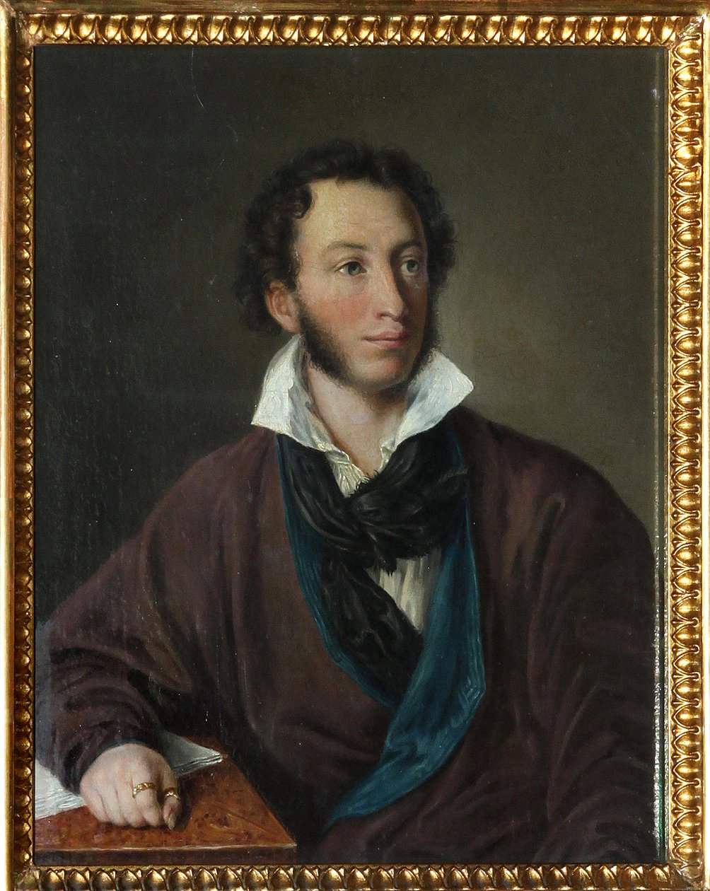 Ritratto dello scrittore Alexander Pushkin (1799-1837) da Avdotya Petrovna Yelagina