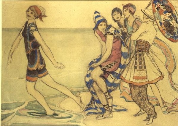 La festa sulla spiaggia da Averil Mary Burleigh
