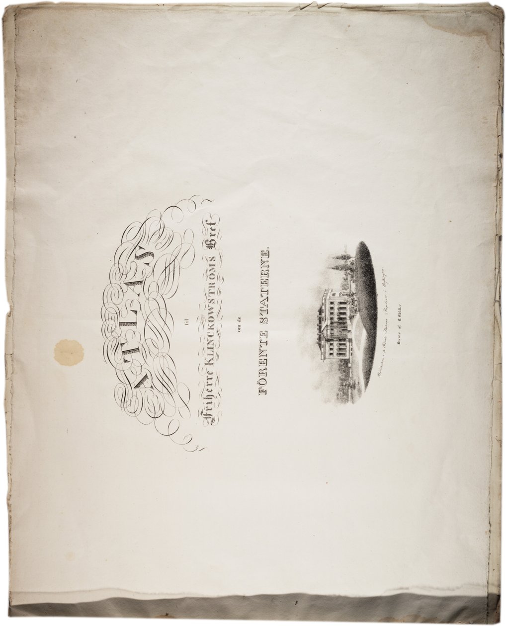 Atlante degli Stati Uniti, 1824 da Axel Leonhard Klinckowström
