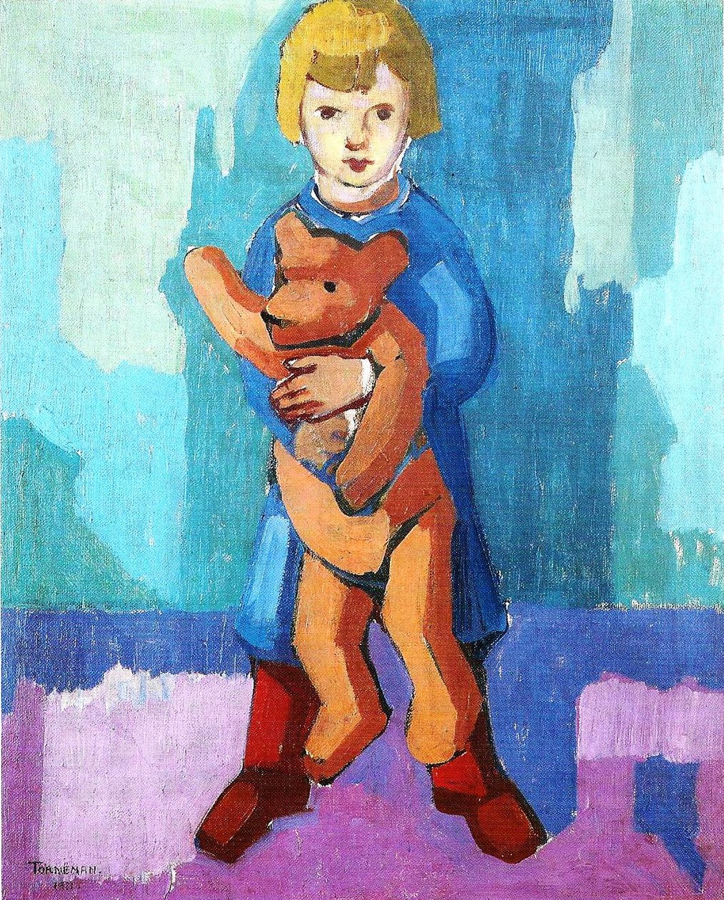 Algot con orsacchiotto da Axel Törneman