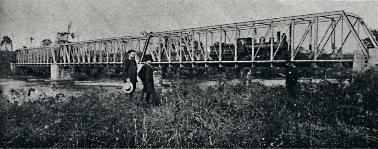 Ponte della E. F. Mogyana sul Rio Pardo, 1895 da Axel Frick