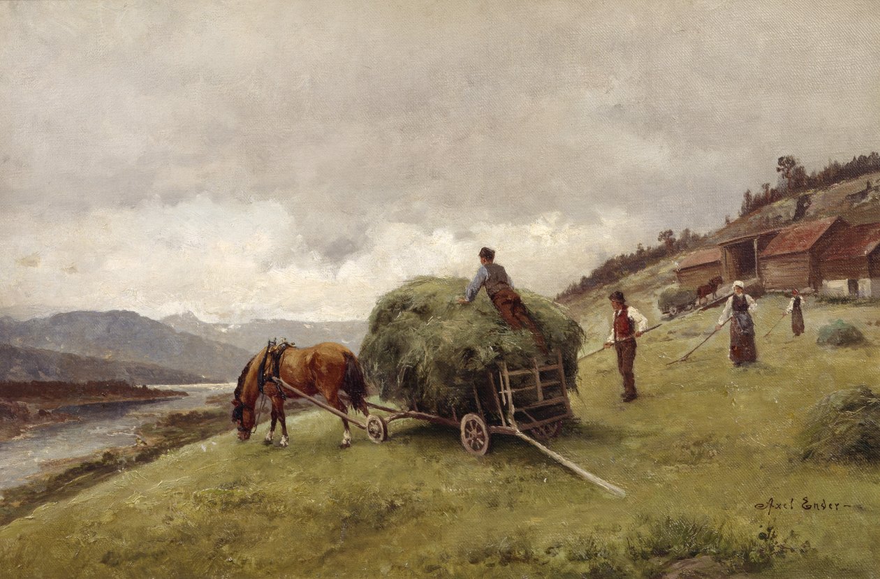 Trasporto del fieno da Axel Hjalmar Ender