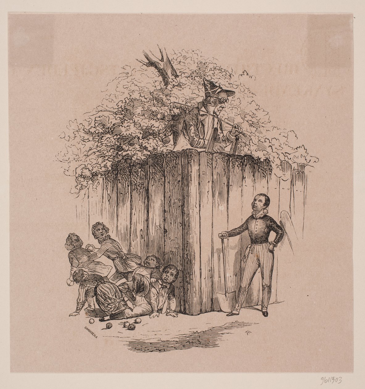 Bambini che rubano mele da Axel Theodor Kittendorff
