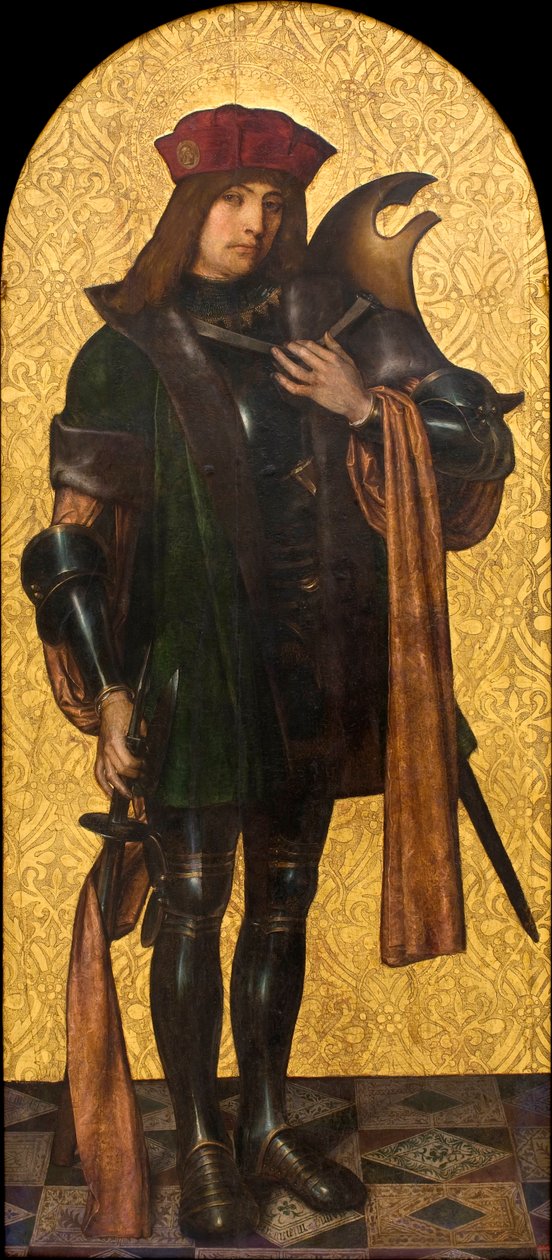 San Candido (Xandre) o Santo guerriero (a volte identificato come San Giorgio) da Ayne (Hans) (active 1502 1507) Bru