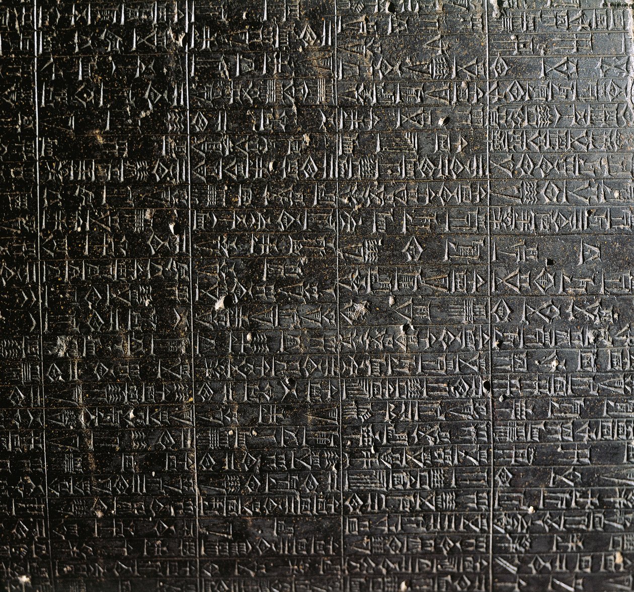 Stele di diorite con il Codice di Hammurabi da Babylonian