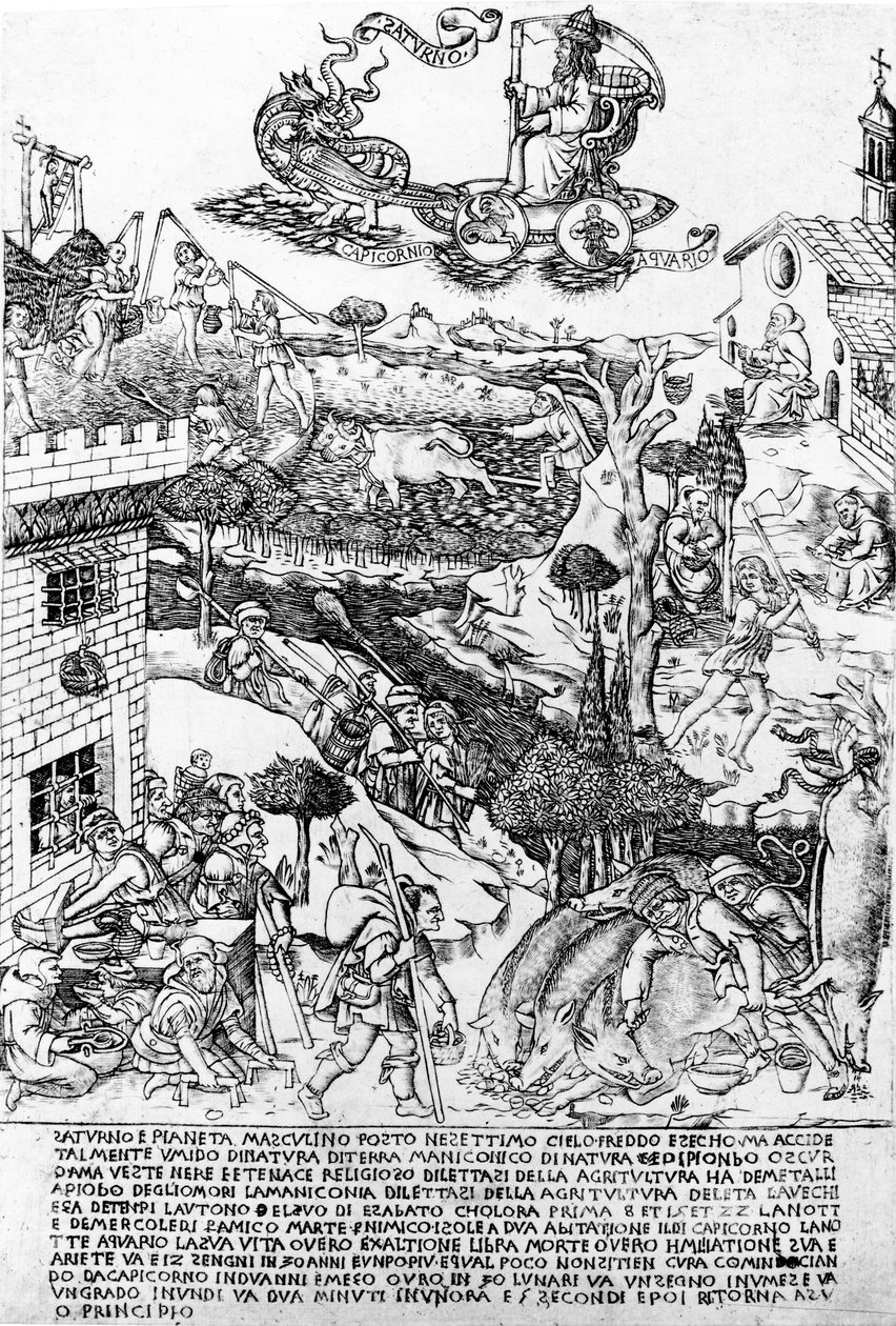 Saturno, c.1464 da Baccio Baldini