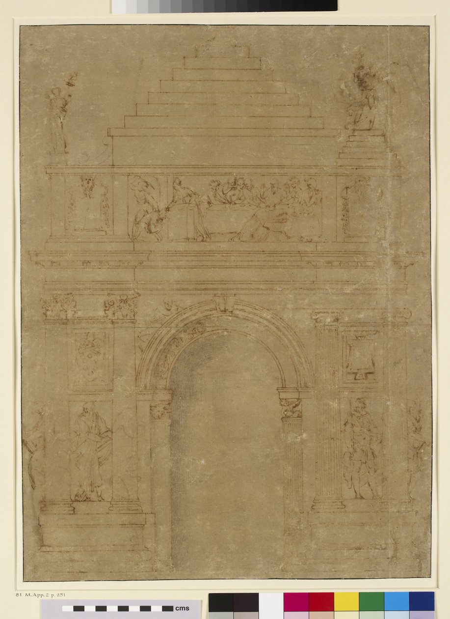 Progetto per un arco trionfale da Baccio Bandinelli