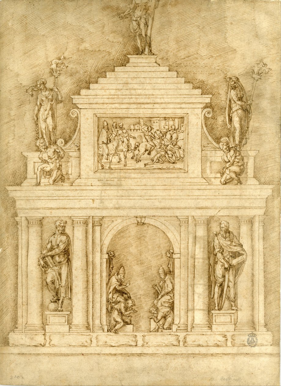 Progetto per le sepolture di Leone X e Clemente VII da Baccio Bandinelli