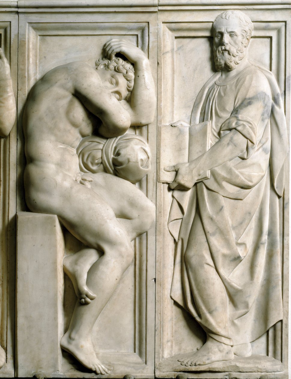 Profeta e Ignudo Basso rilievo in marmo di Baccio Bandinelli (1493-1560) da Baccio Bandinelli