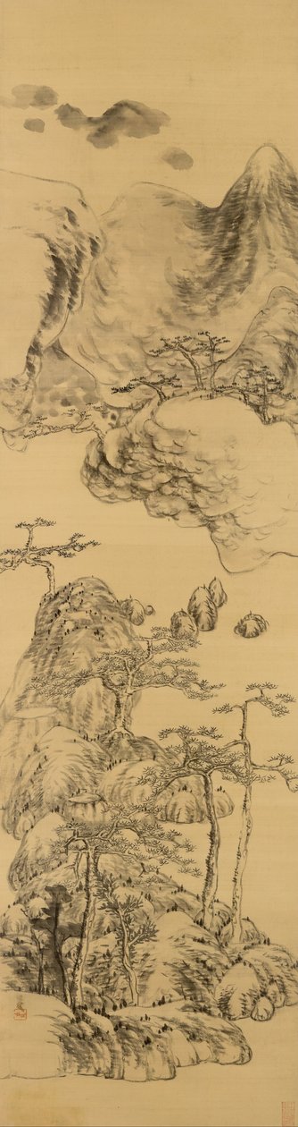 Paesaggio nello stile di Wu Zhen (1280-1354) da Bada Shanren