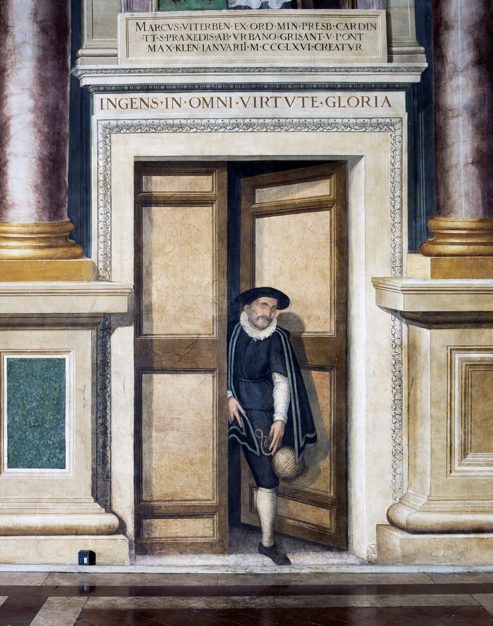 Falsa porta (XVI secolo), Baldassare Croce, affresco, parete sud della Sala Regale, Municipio, Roma, Lazio, Italia da Baldassare Croce