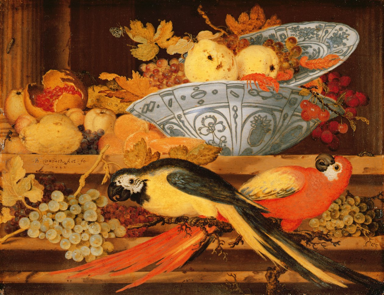 Natura morta con frutta e ara da Balthasar van der Ast