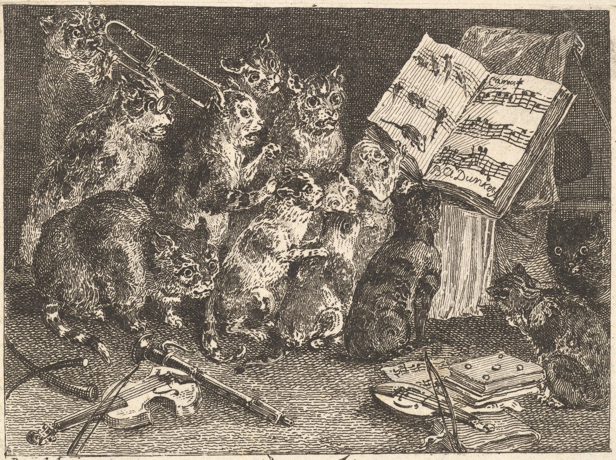 Concerto di gatti da Balthasar Anton Dunker