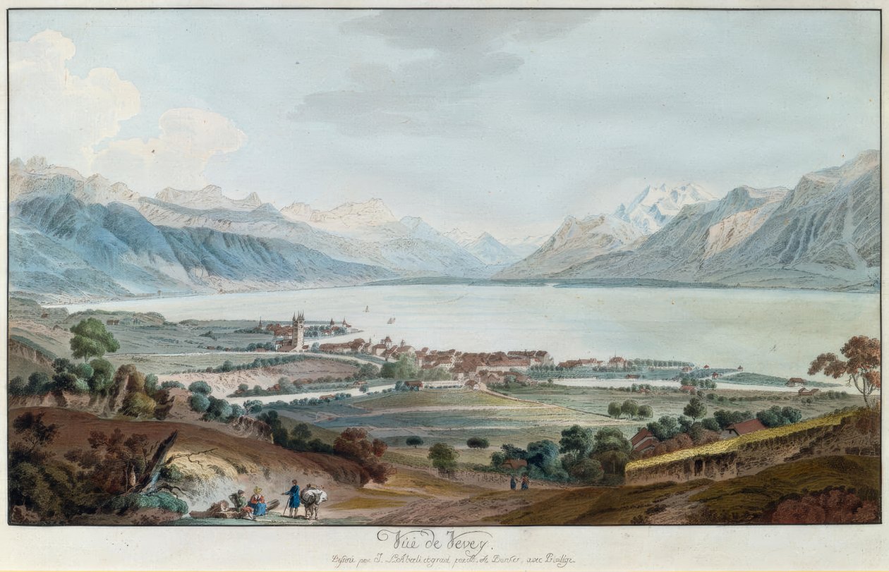 Vista di Vevey da Balthasar Anton Dunker