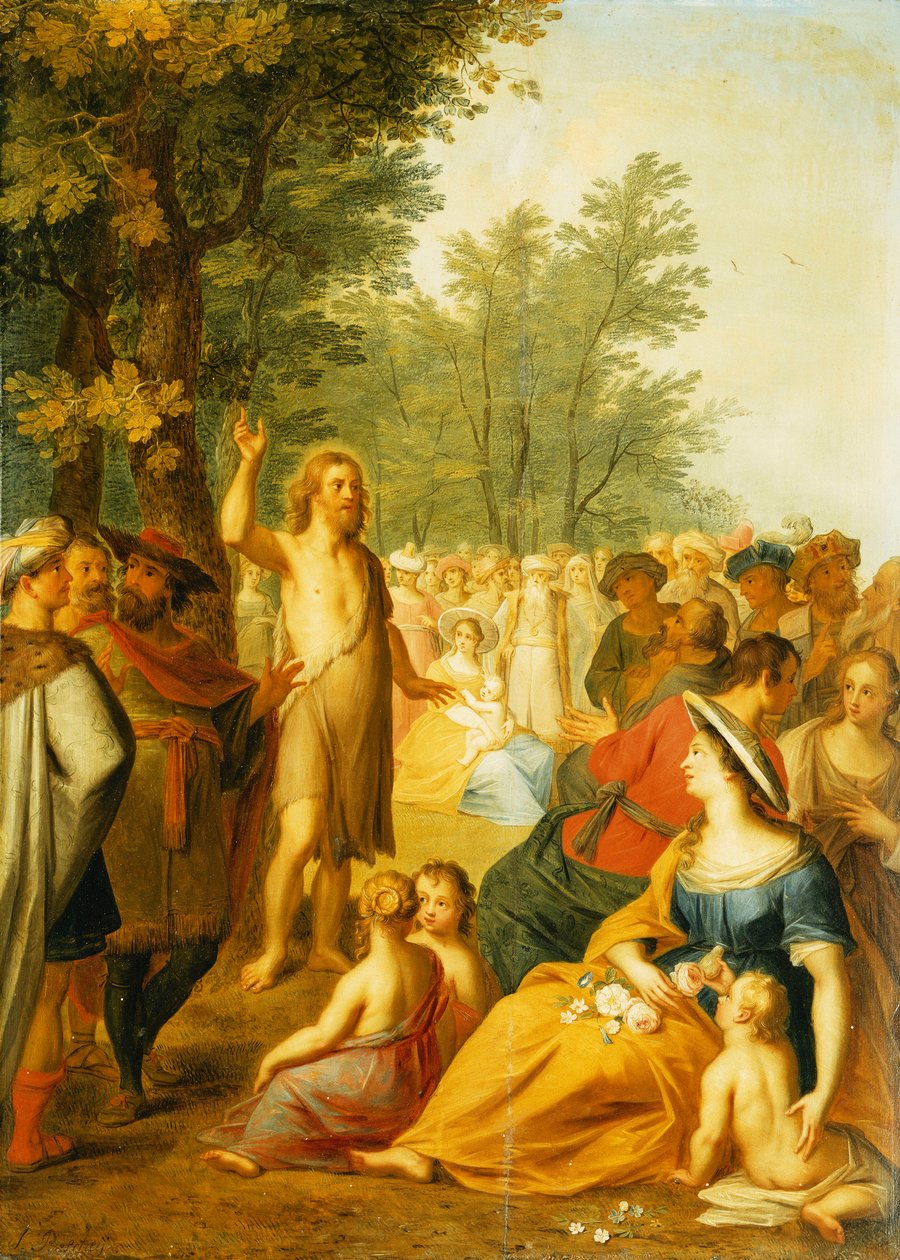 San Giovanni Battista che Predica nel Deserto da Balthasar Beschey