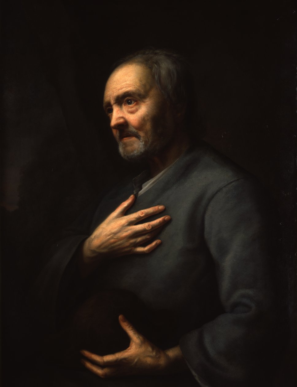 Ritratto di un uomo anziano da Balthasar Denner