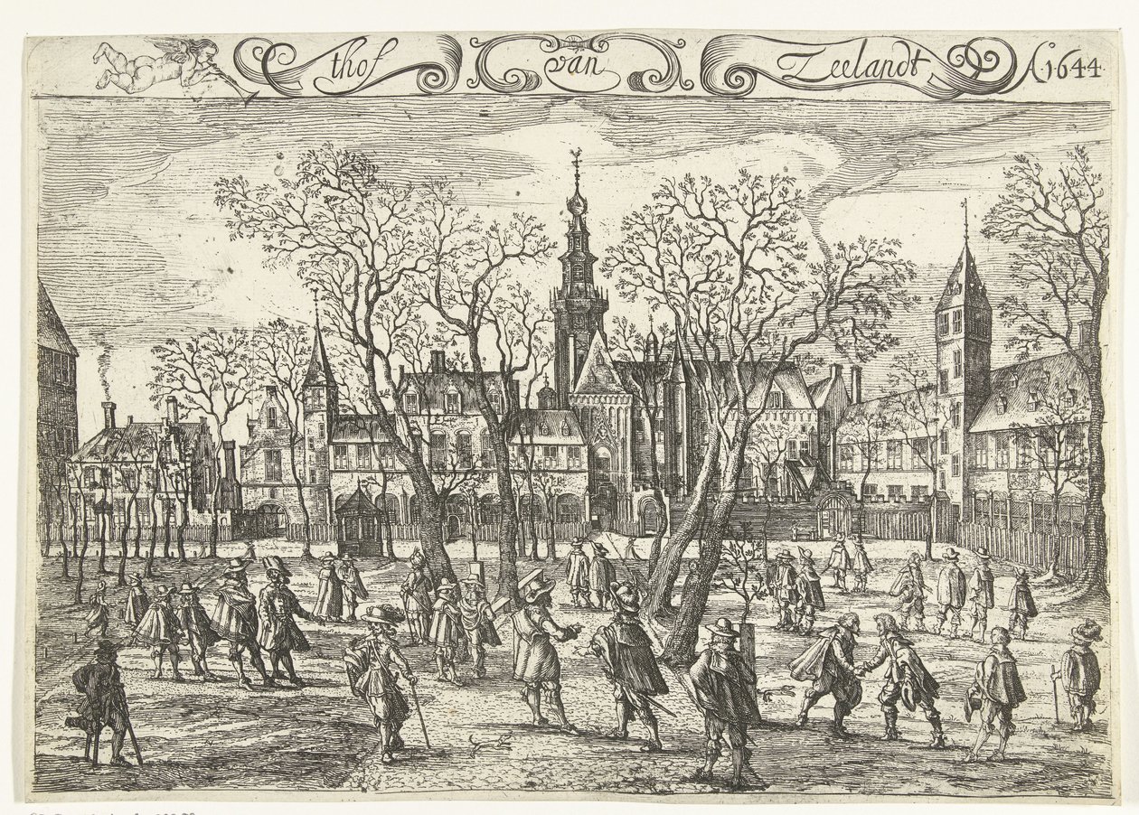 Il cortile della Zelanda a Middelburg, 1644 da Balthasar Florisz. van Berckenrode