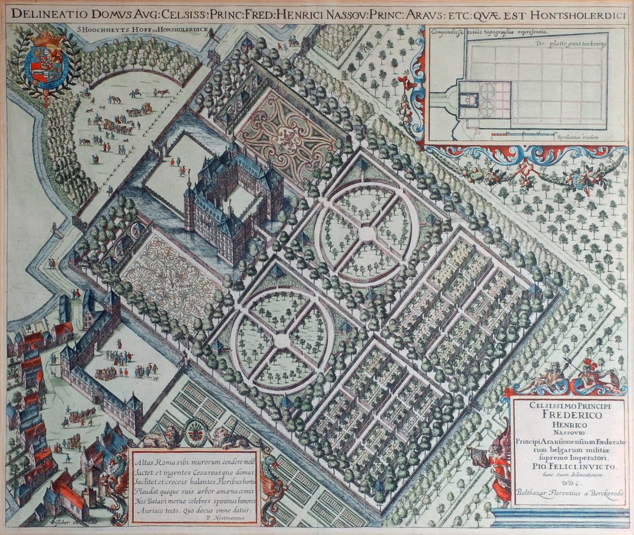 Hof te Honsholerdijk (XVII secolo) da Balthasar Florisz. van Berckenrode