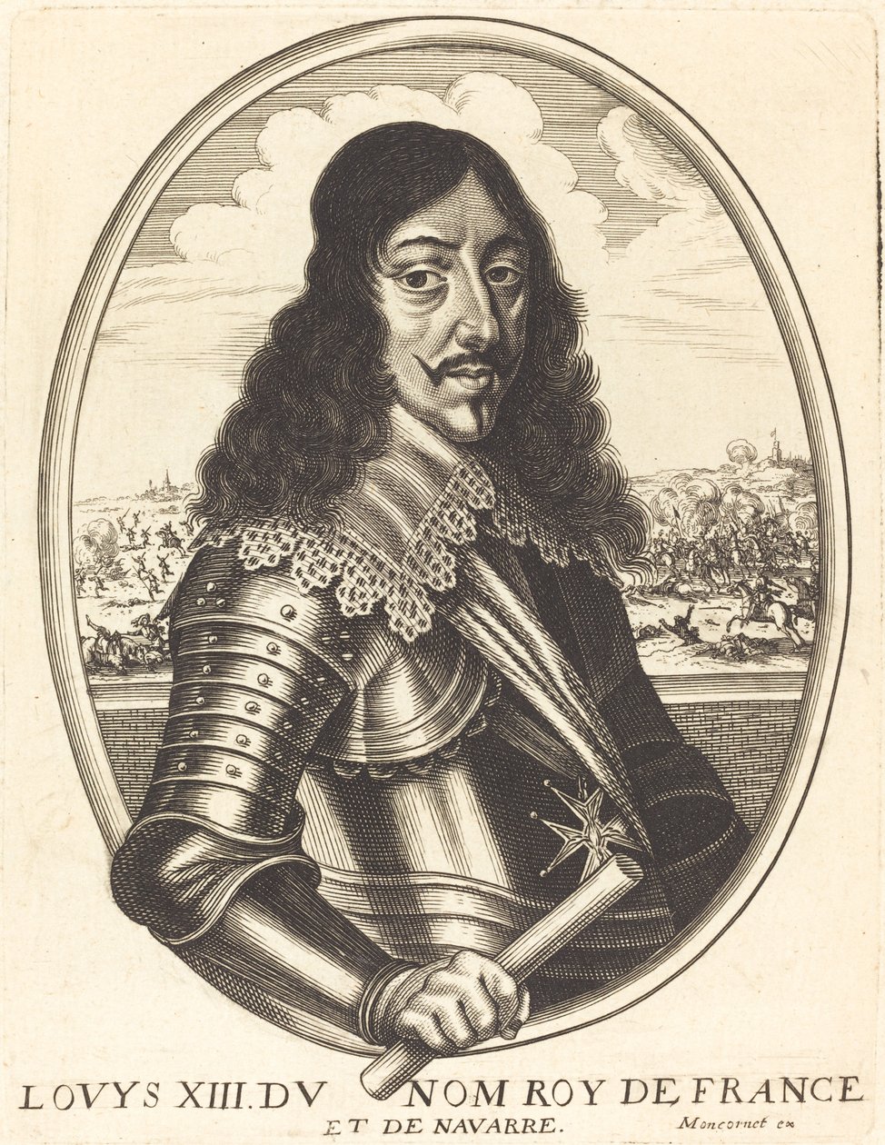 Luigi XIII, re di Francia da Balthasar Moncornet