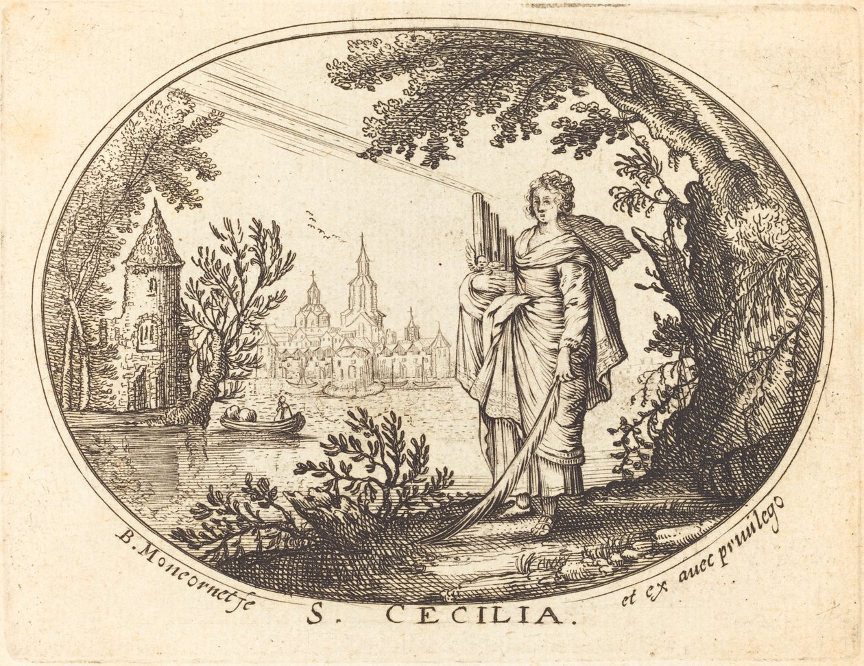 Santa Cecilia in un paesaggio da Balthasar Moncornet