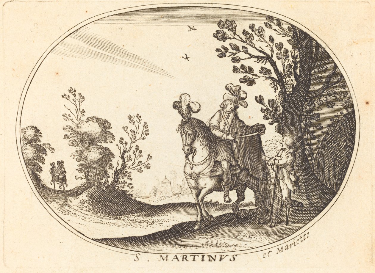 San Martino e il mendicante da Balthasar Moncornet