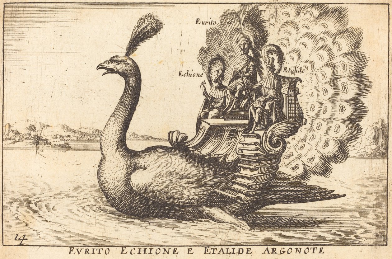 Evrito Echione e Etalide Argonote da Balthasar Moncornet after Remigio Cantagallina