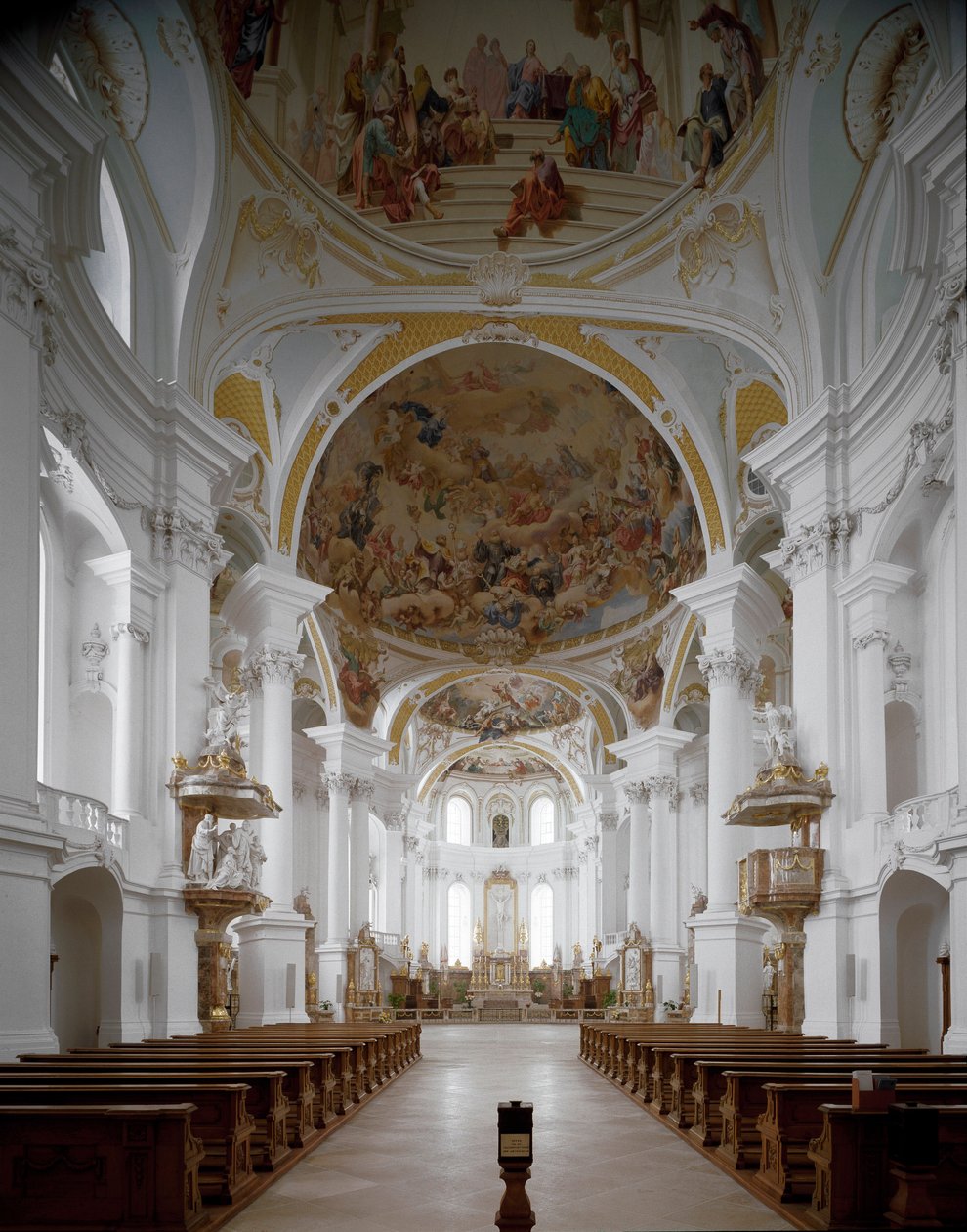 Veduta interna della chiesa del monastero di Johann Balthasar Neumann da Balthasar Neumann