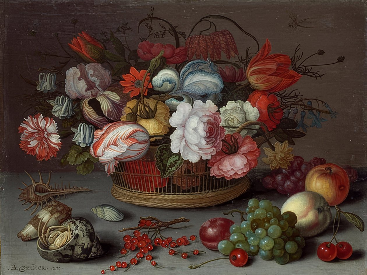 Cesto con fiori da Balthasar van der Ast