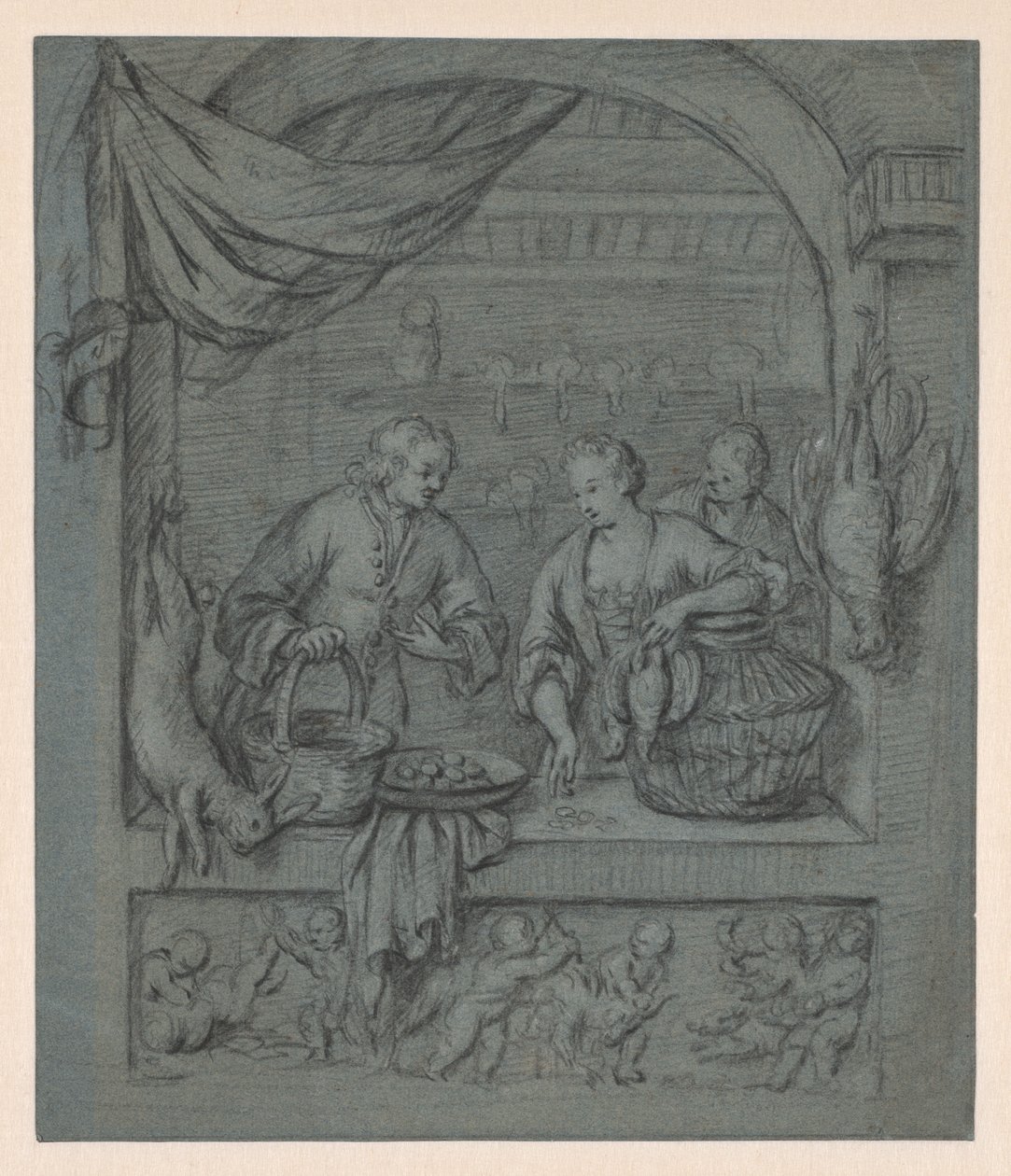 Il venditore di uccelli da Balthasar van der Ast