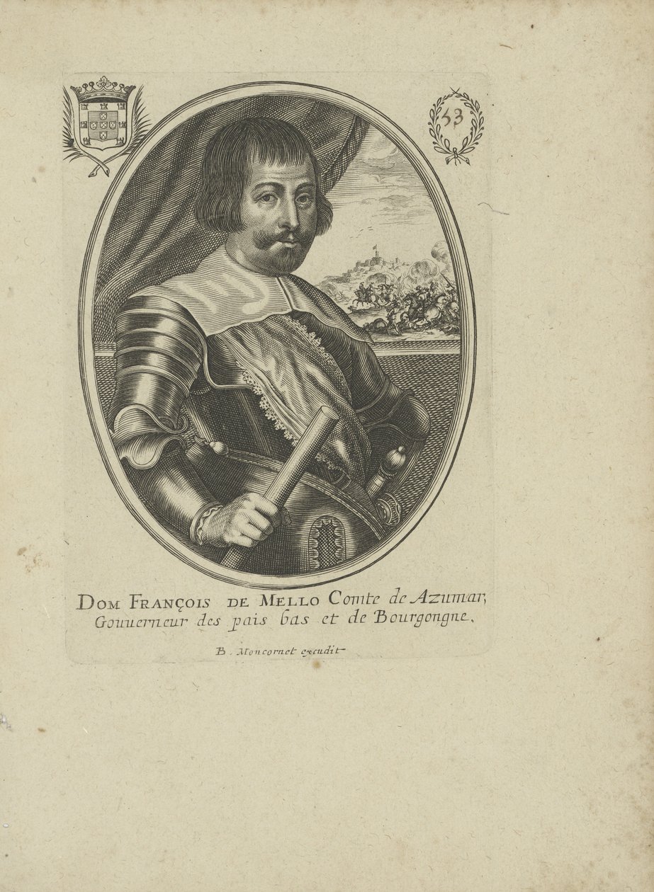 Francisco Manuel de Mello 1608-1666, circa 1640-1650 da Balthazar Moncornet