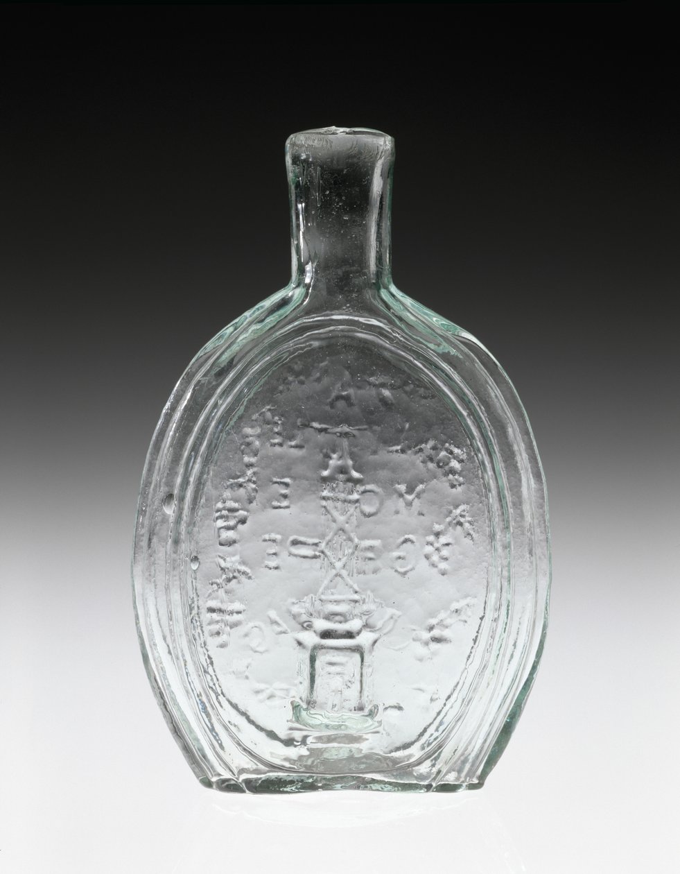 Fiaschetta figurata, c. 1847 da Baltimore Glass Works