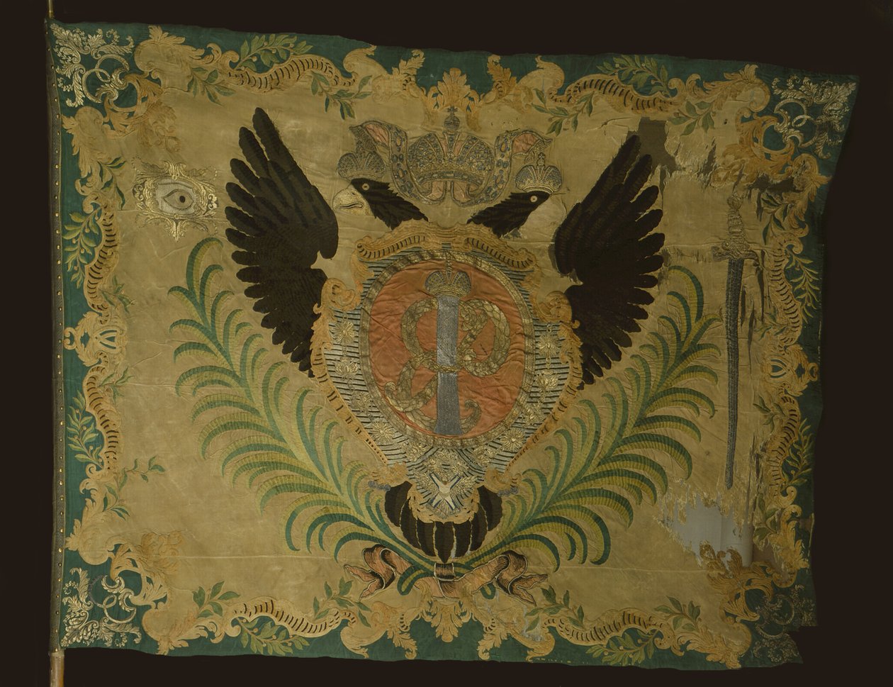 Bandiera del reggimento Leib-Guard Preobrazhensky, 1742 da Banners and Standards Flags