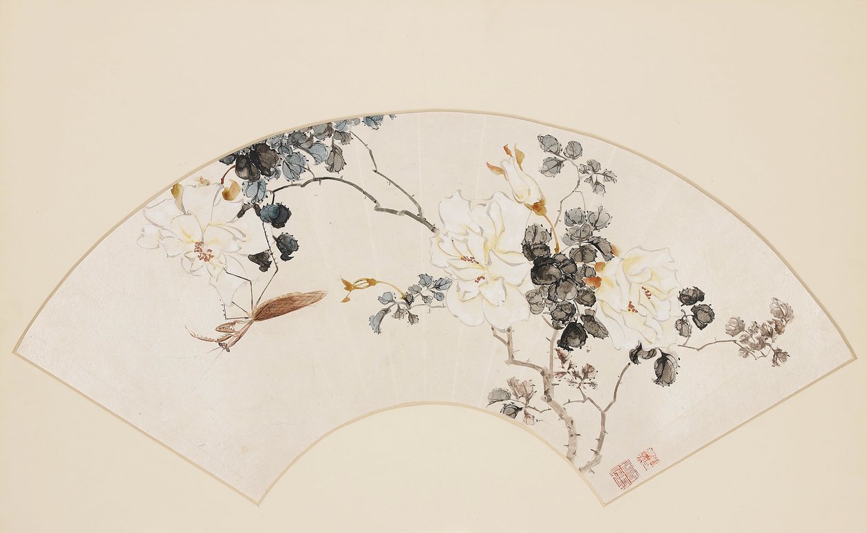 Rosa e mantide religiosa, XIX secolo da Baoru Liu