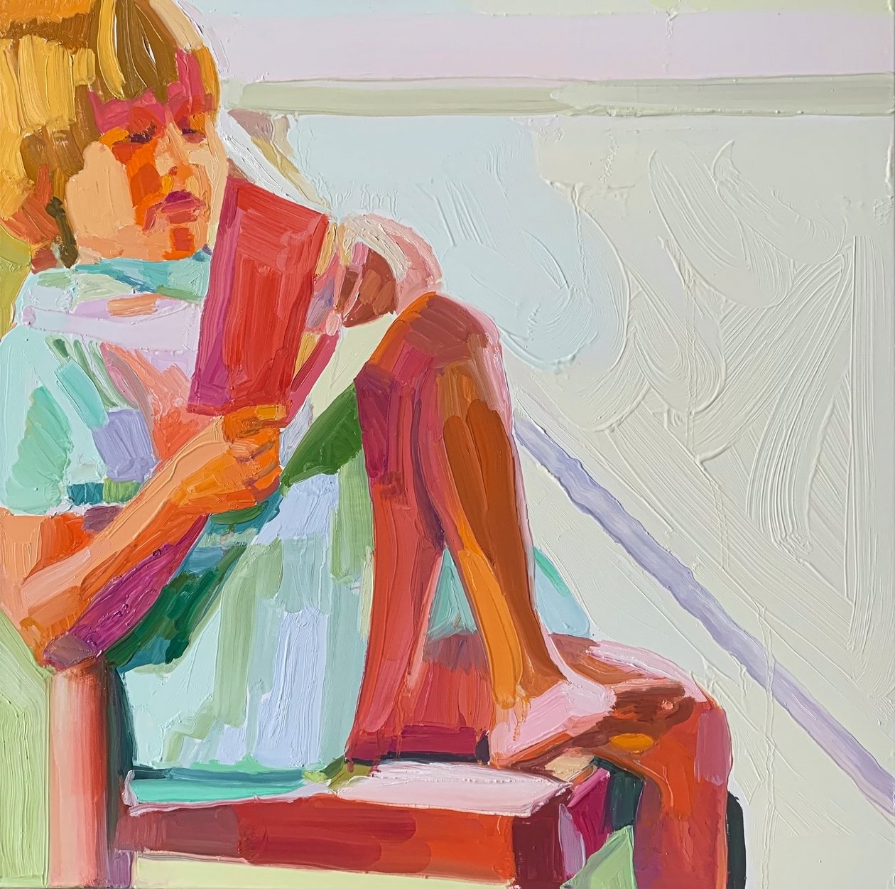 Senza titolo 7, 2021 (olio su tela) da Barbara Hoogeweegen