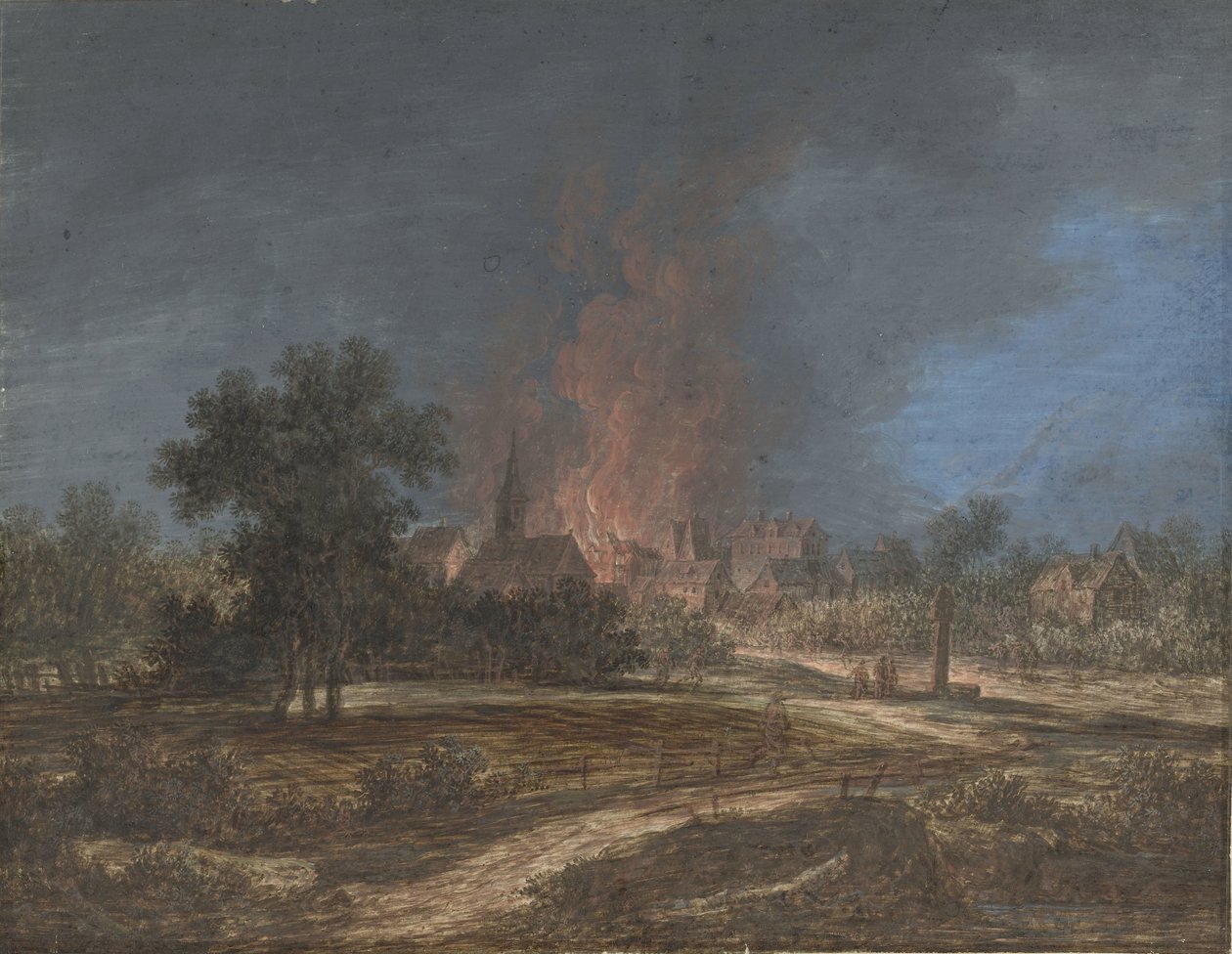 Incendio in un villaggio da Barbara Regina Dietzsch