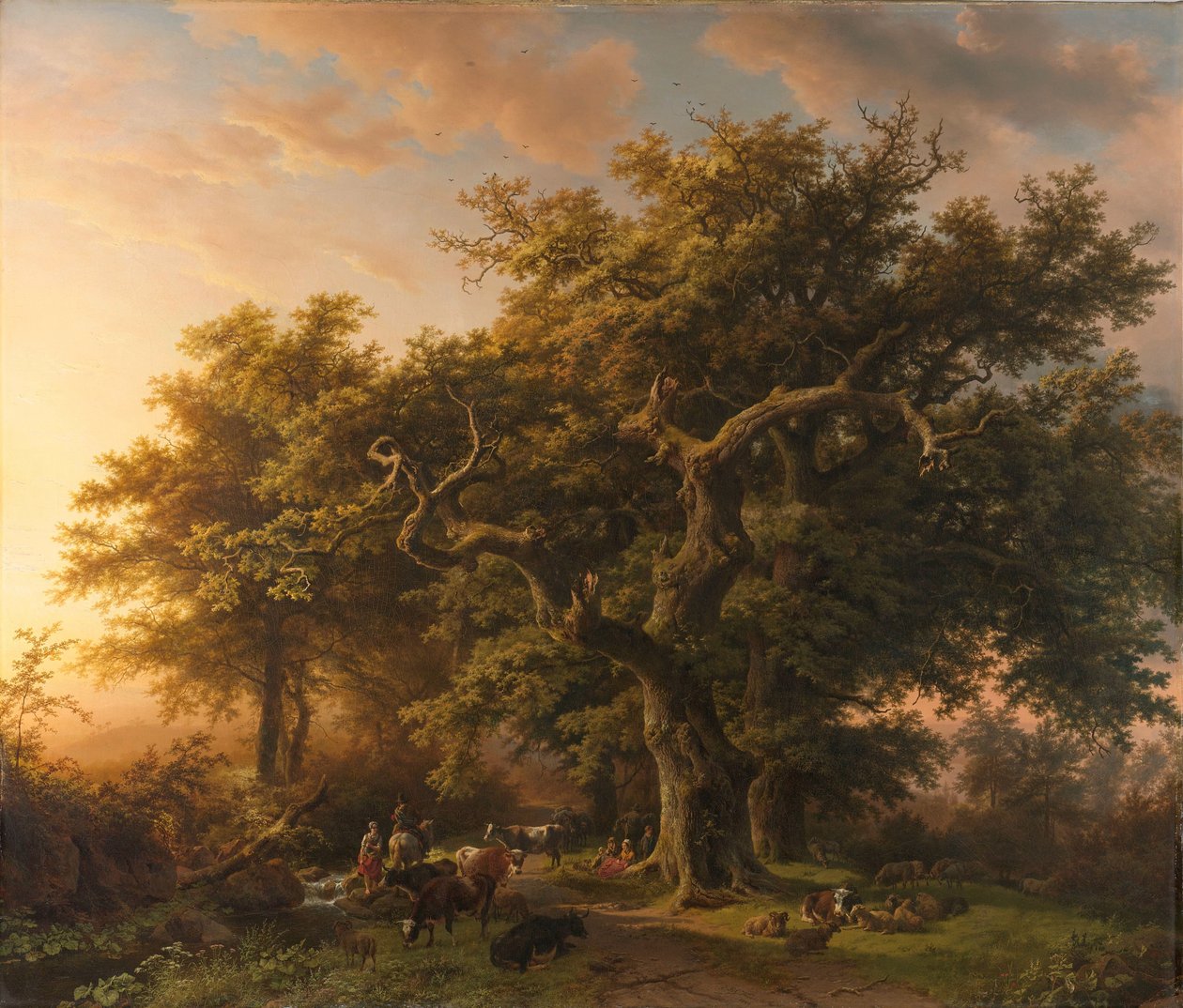 Scena forestale da Barend Cornelis Koekkoek