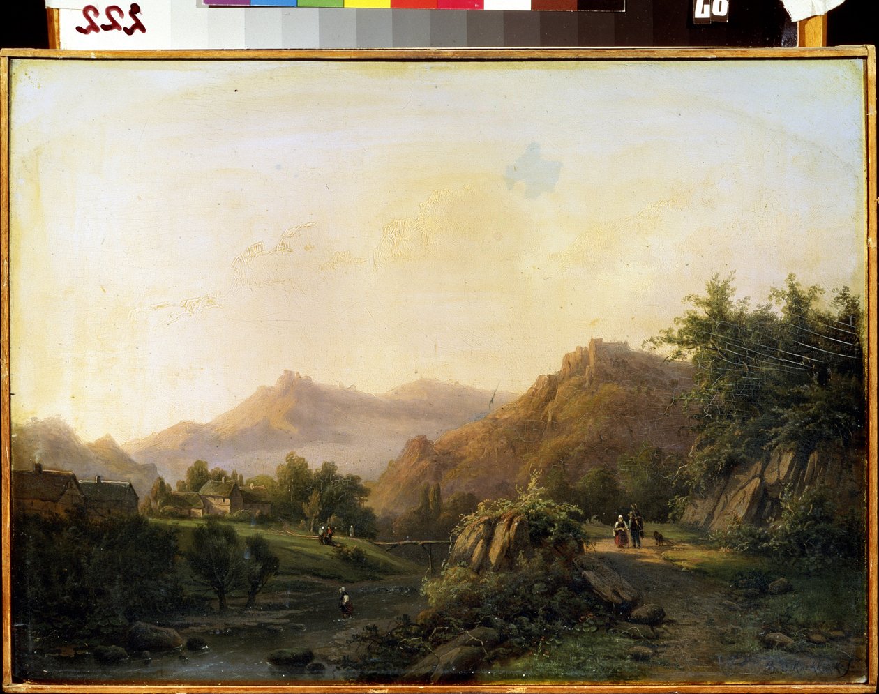 Paesaggio con sentiero da Barend Cornelis Koekkoek