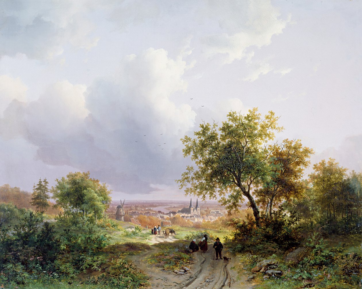 Paesaggio estivo da Barend Cornelis Koekkoek