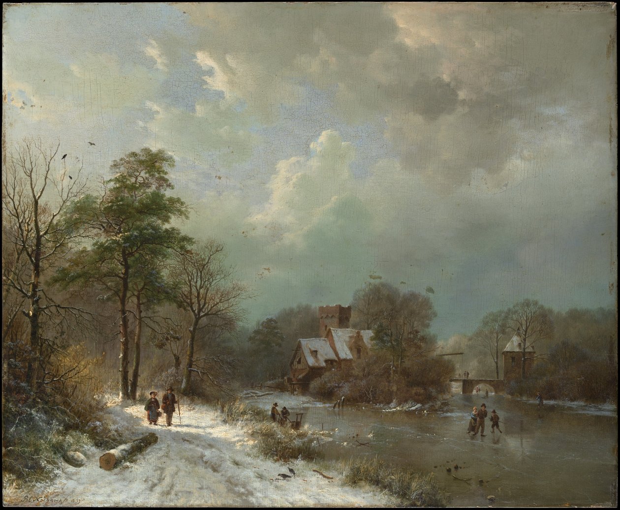 Paesaggio invernale, Olanda da Barend Cornelis Koekkoek