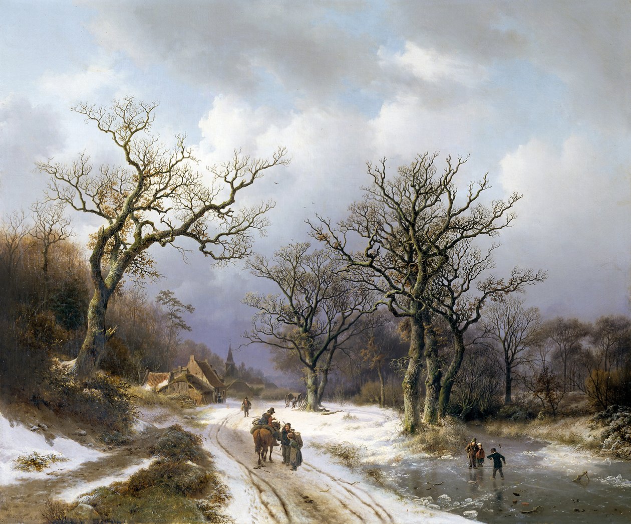 Paesaggio invernale da Barend Cornelis Koekkoek