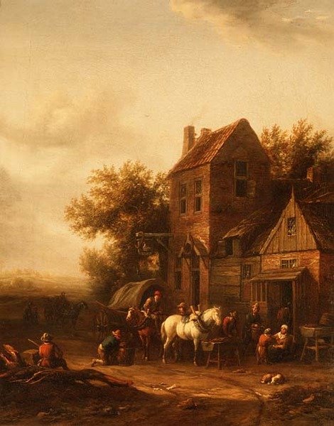 Due cavalieri alla forgia del fabbro da Barend Gael or Gaal