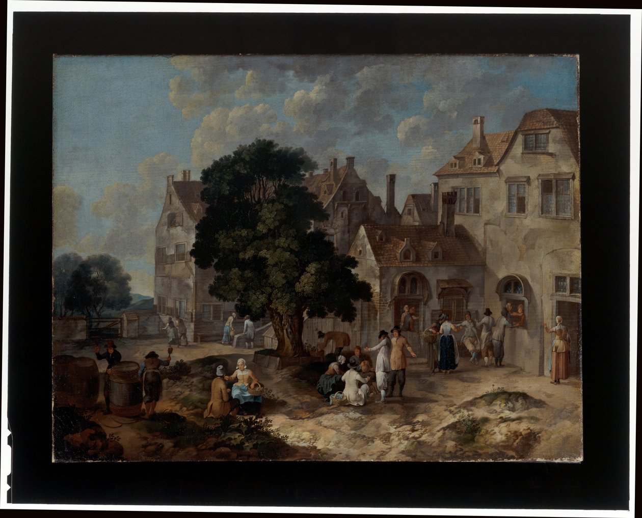 Una coppia di scene di villaggio da Barend Hendrik Thier