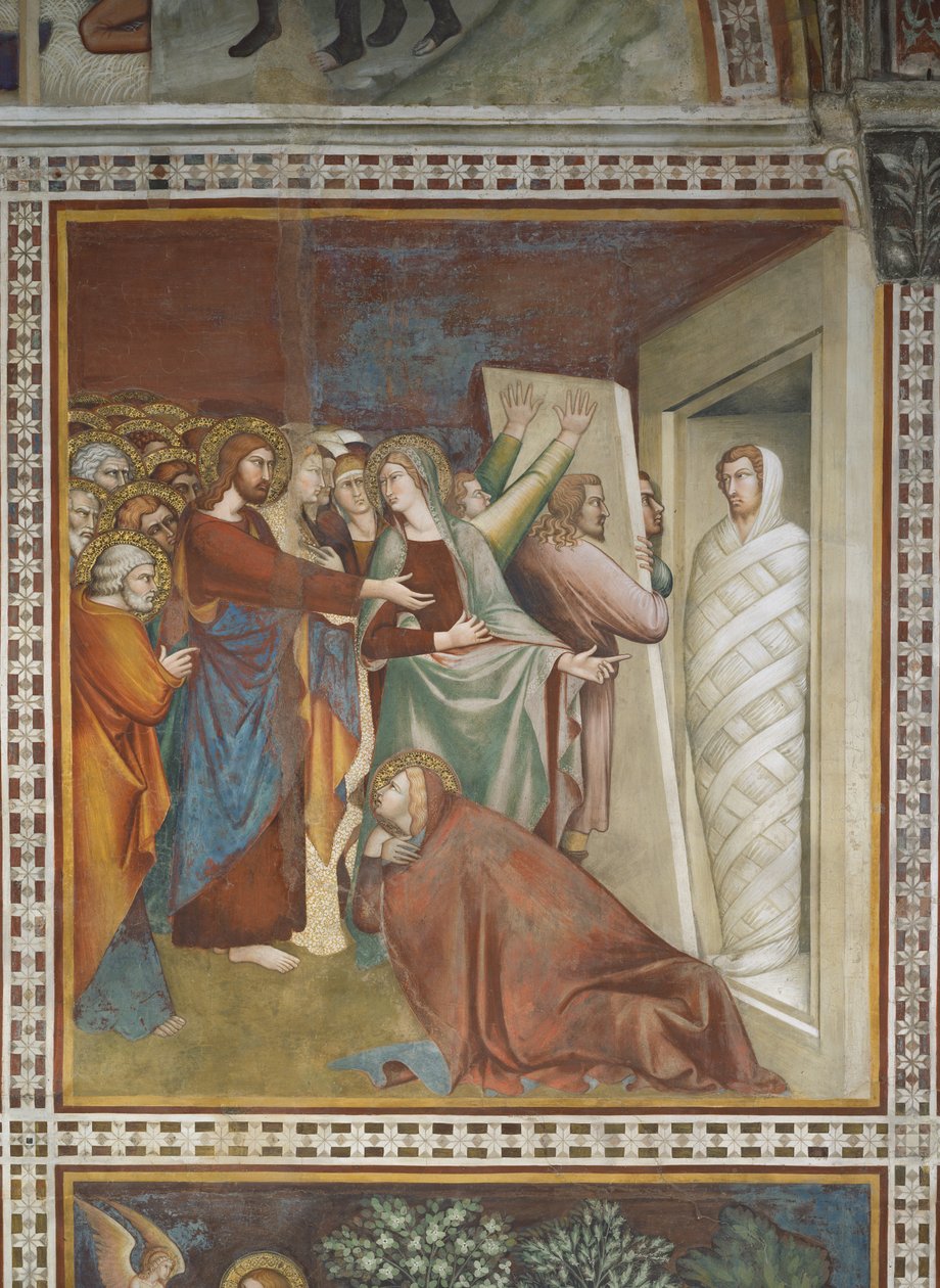 Scena del Nuovo Testamento: Resurrezione di Lazzaro da Barna da Siena